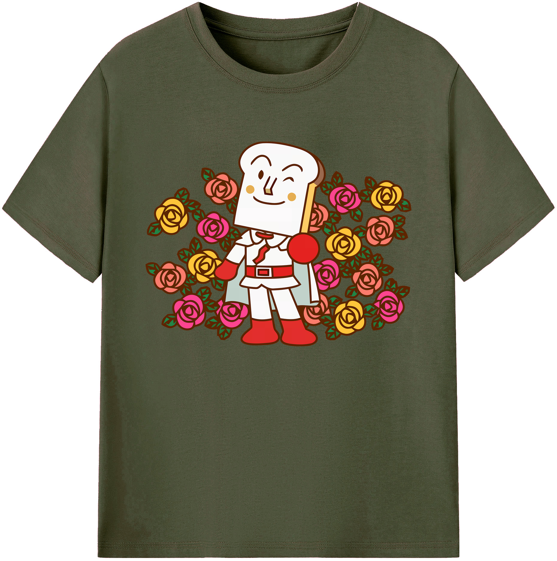 （画像用） アンパンマン Anpanman 綿100％ メンズ半袖Tシャツ｜肌触りやわらか＆通気性